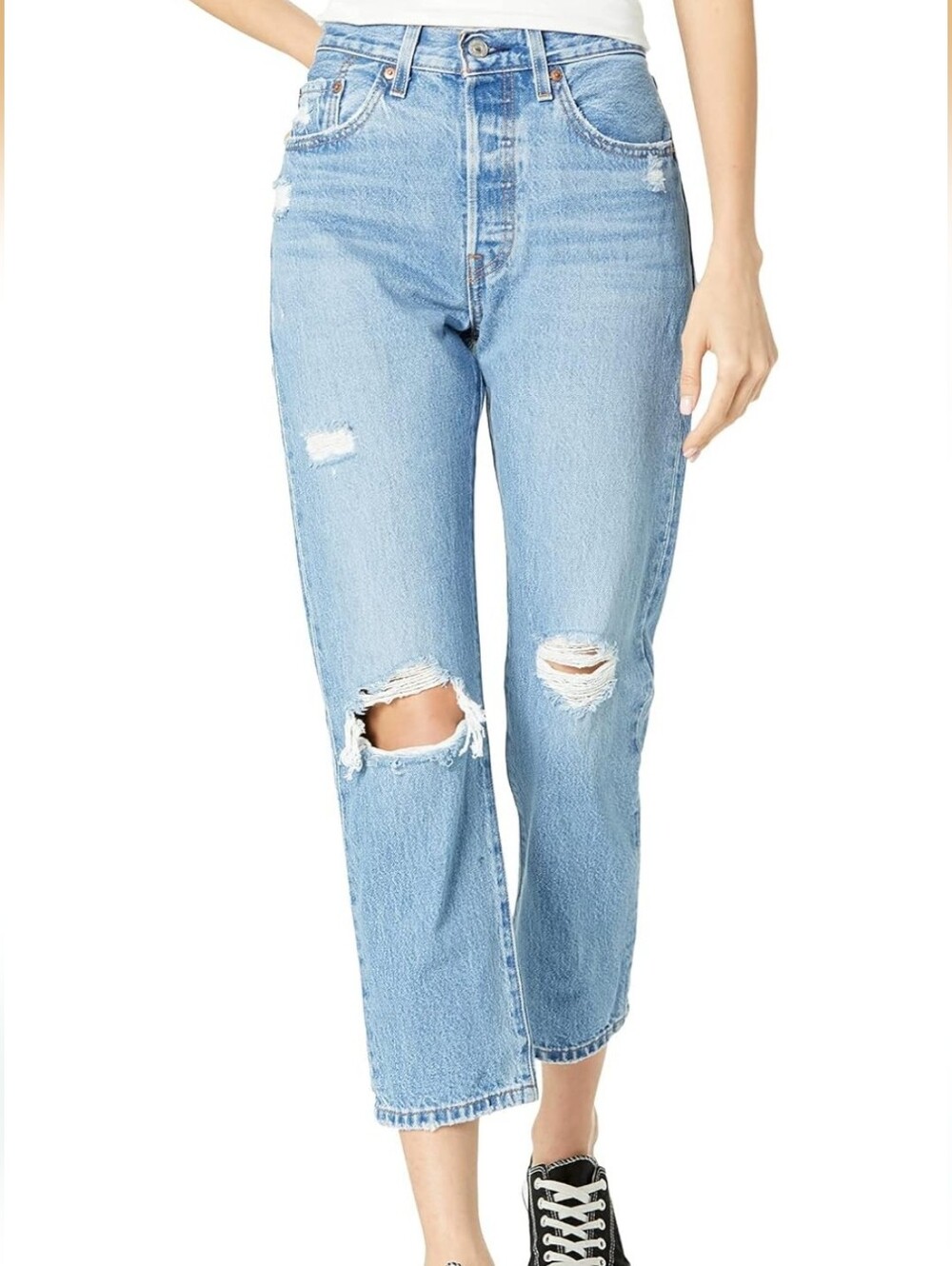 Levi's Women's 501 Crop Jeans Athens Break Size 26
